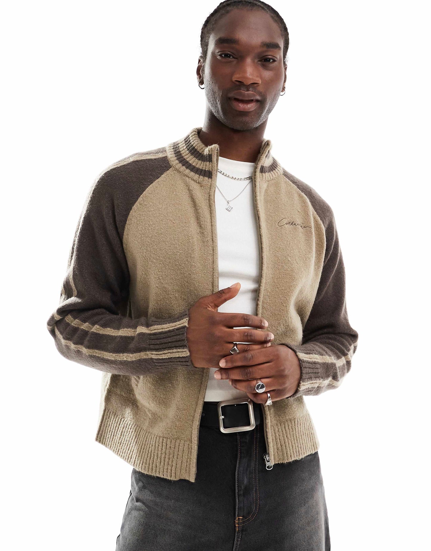 Collusion- zip up sweater