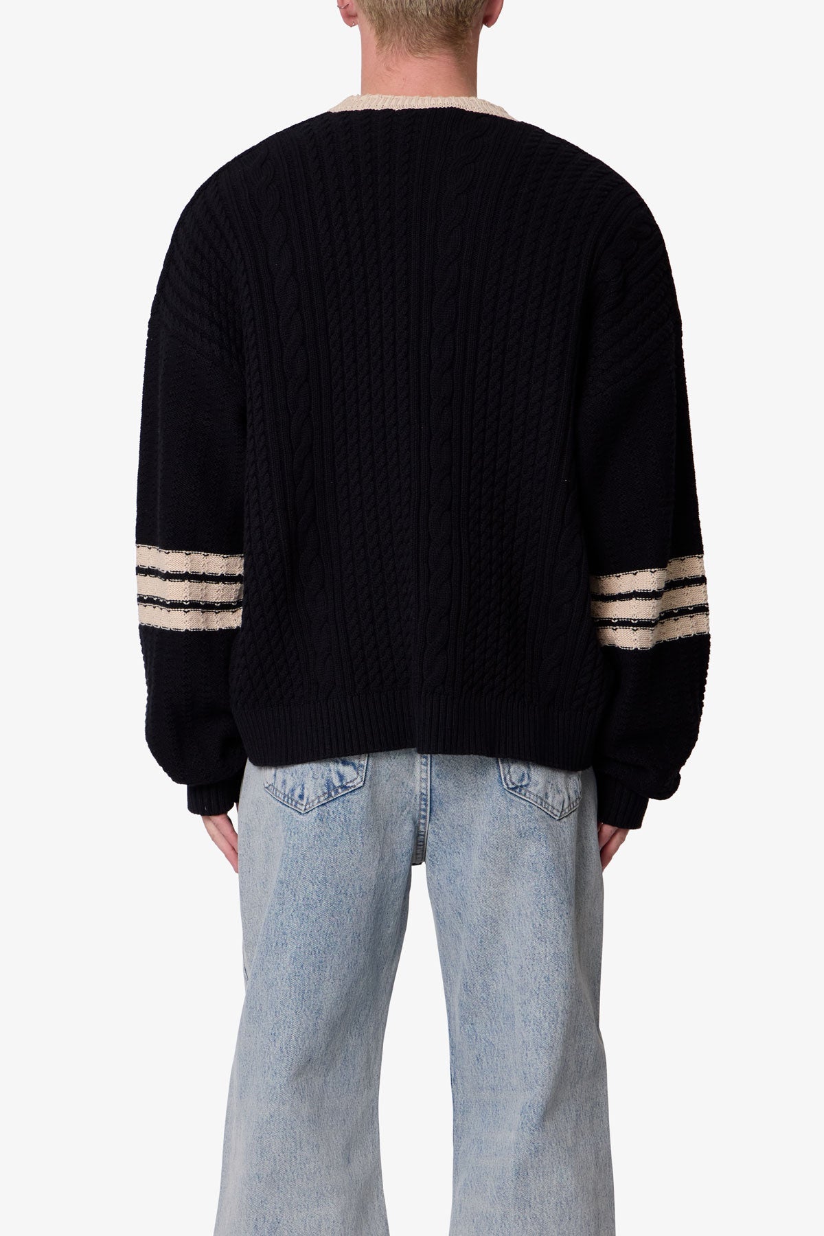 MNML- COLLEGIATE CARDIGAN SWEATER