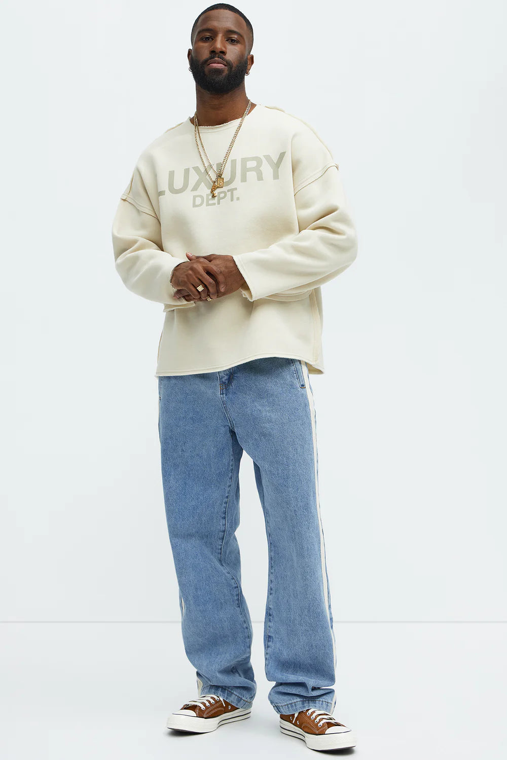 Fashion novaMEN-Clean Straight Jeans - Light Wash