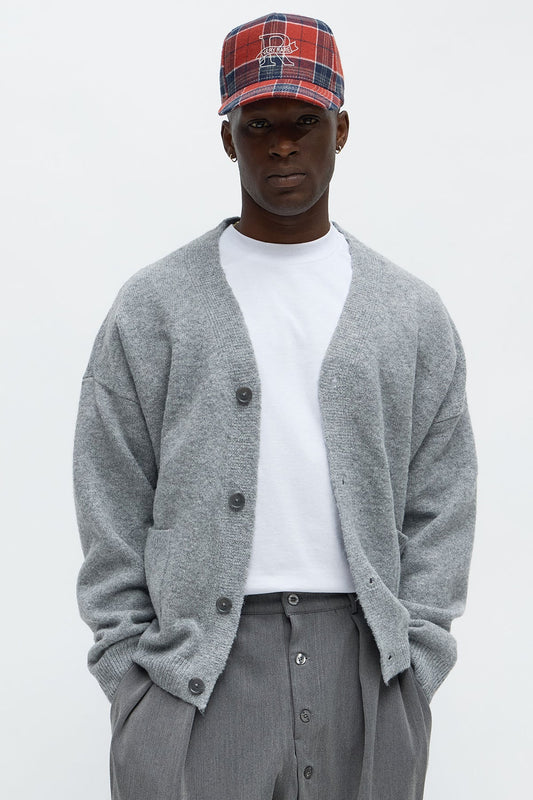 Fashion Novamen-Cropped Harbor Ash Cardigan