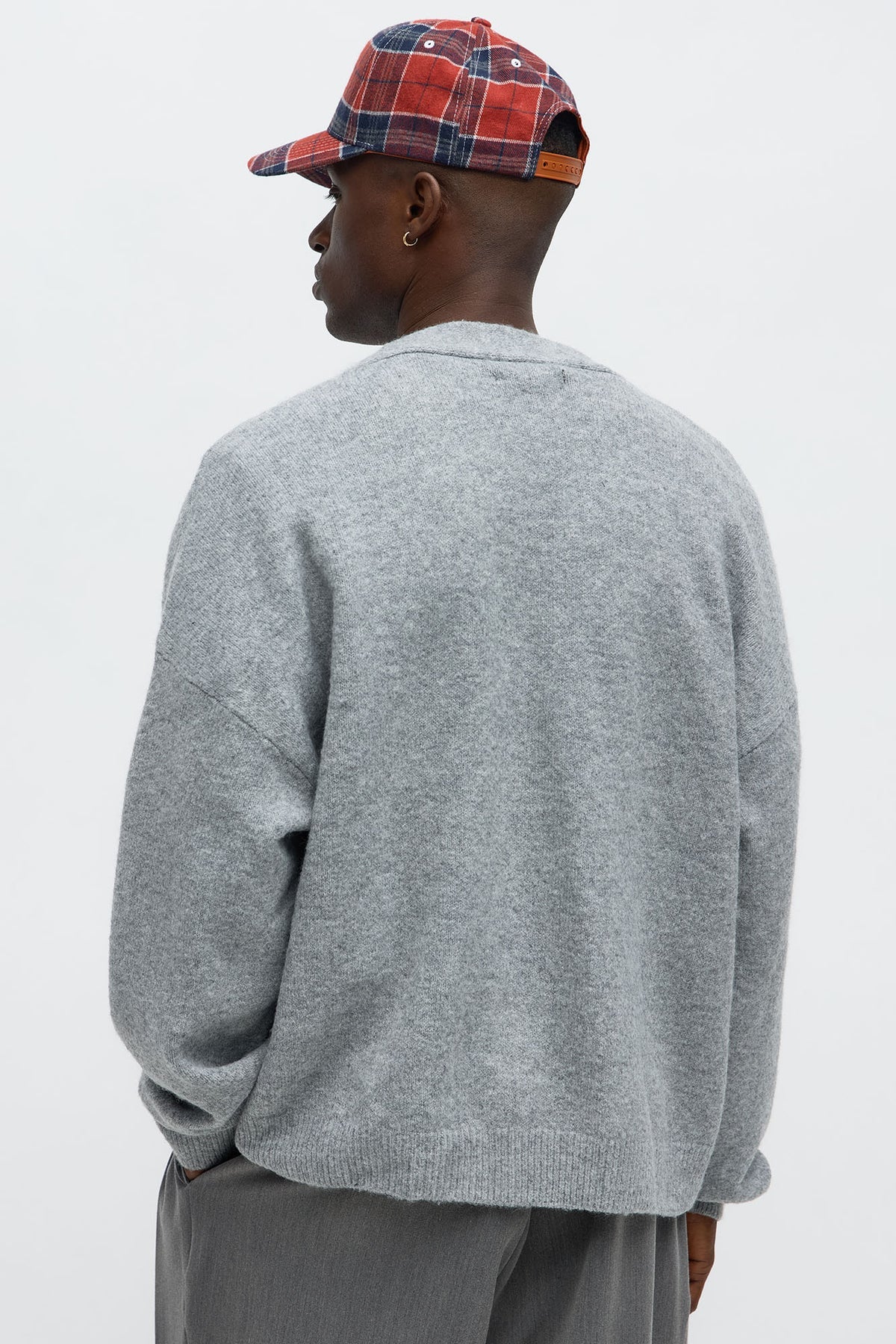 Fashion Novamen-Cropped Harbor Ash Cardigan