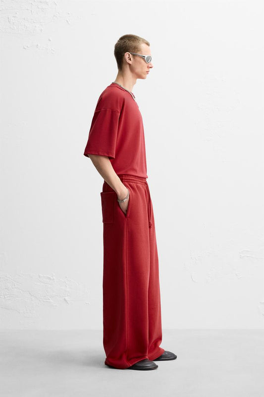 Zara Relaxed T-Shirt – Red