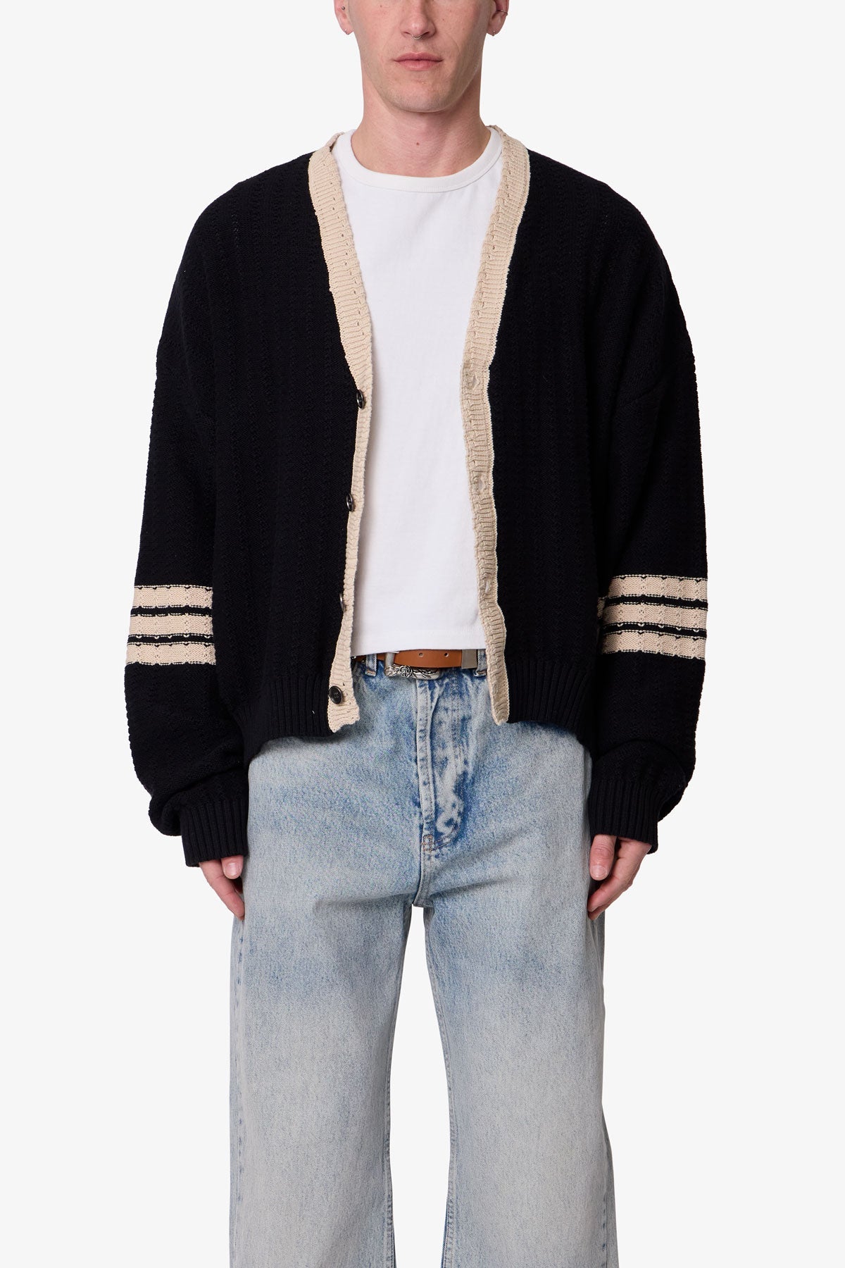 MNML- COLLEGIATE CARDIGAN SWEATER
