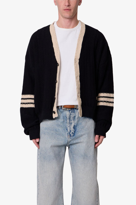 MNML- COLLEGIATE CARDIGAN SWEATER