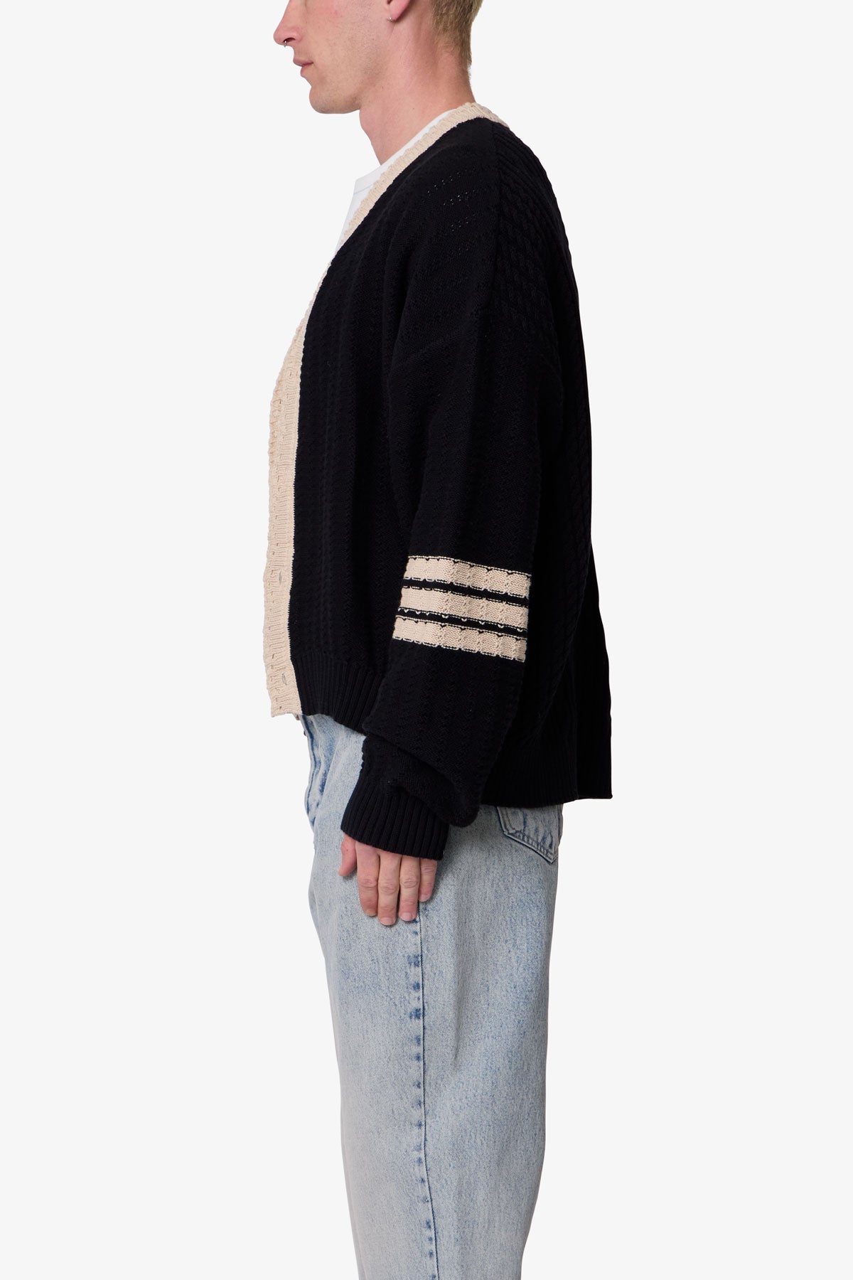 MNML- COLLEGIATE CARDIGAN SWEATER