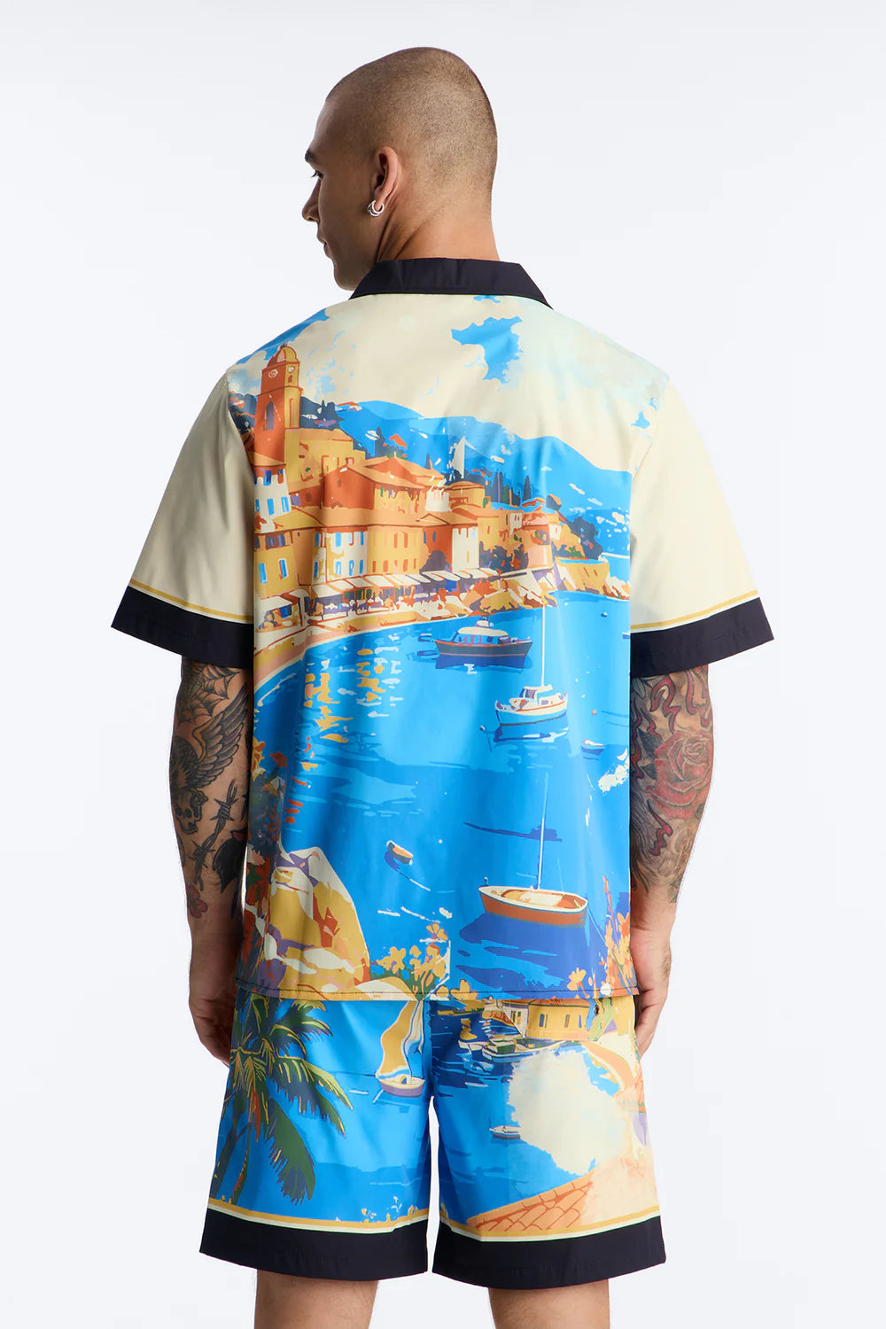 Fashion novaMEN- Costa Naples set (relaxed shirt+swim shorts)