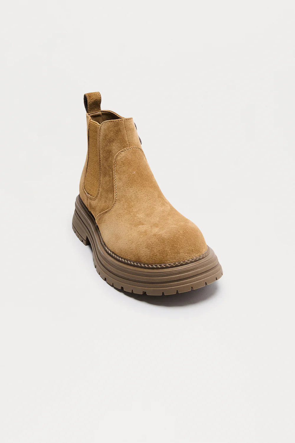 Fashion novaMEN-Suede Chunky Boot - Taupe