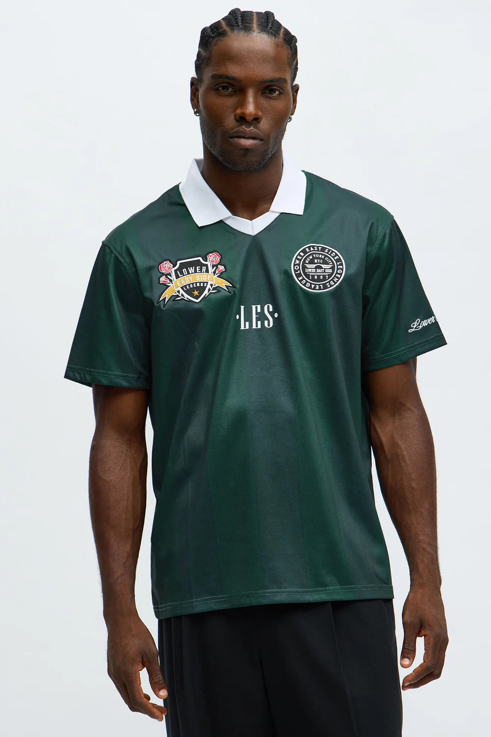 Fashion novaMEN- Collar Jersey - Green/combo