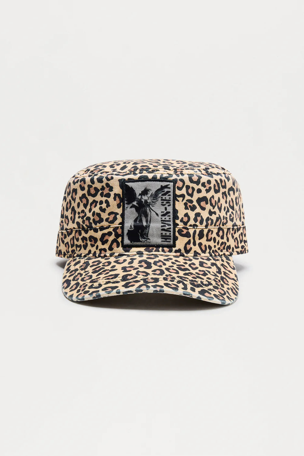 Fashion novaMEN-Leopard print Twill Patch Cadet Hat