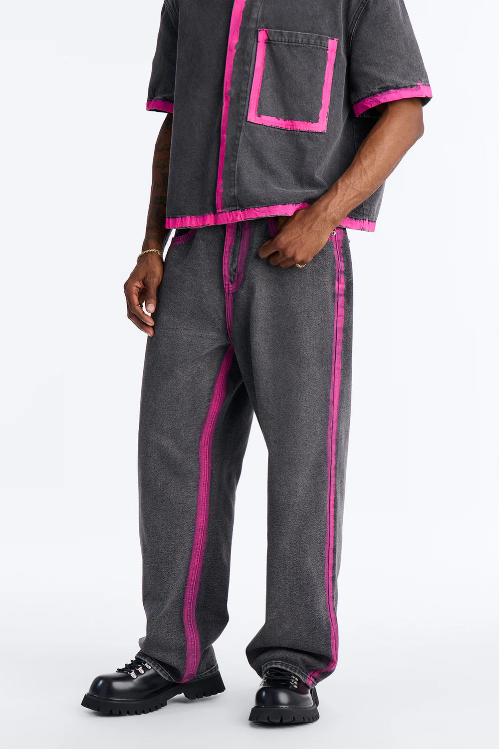 Fashion novaMEN- Black Wash jeans