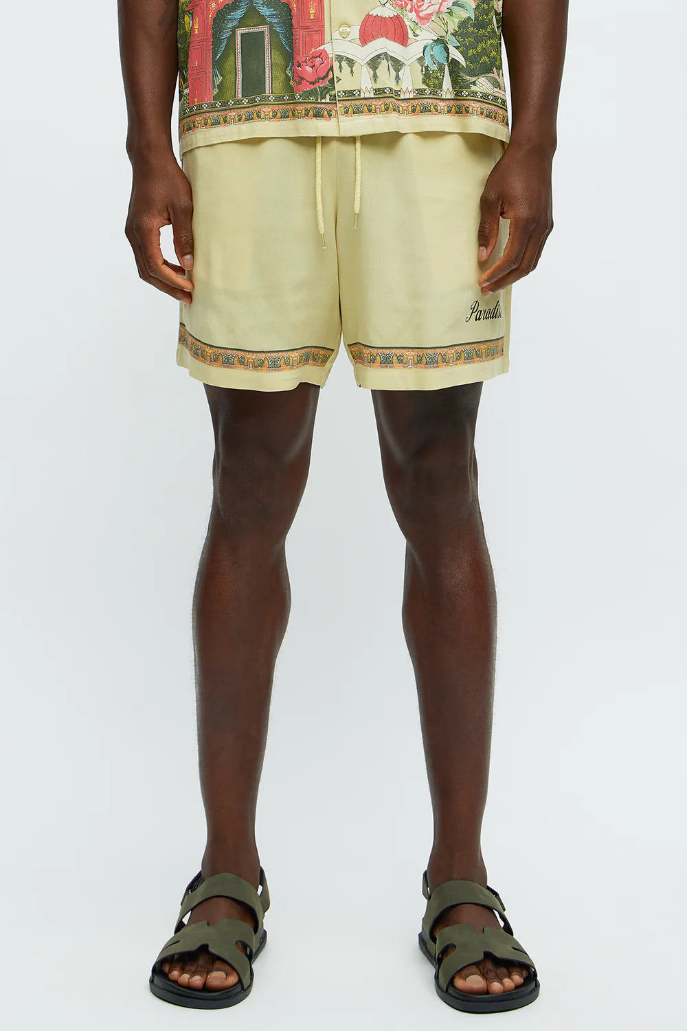 Fashion novaMEN- Relaxed Drawstring Short - Lime