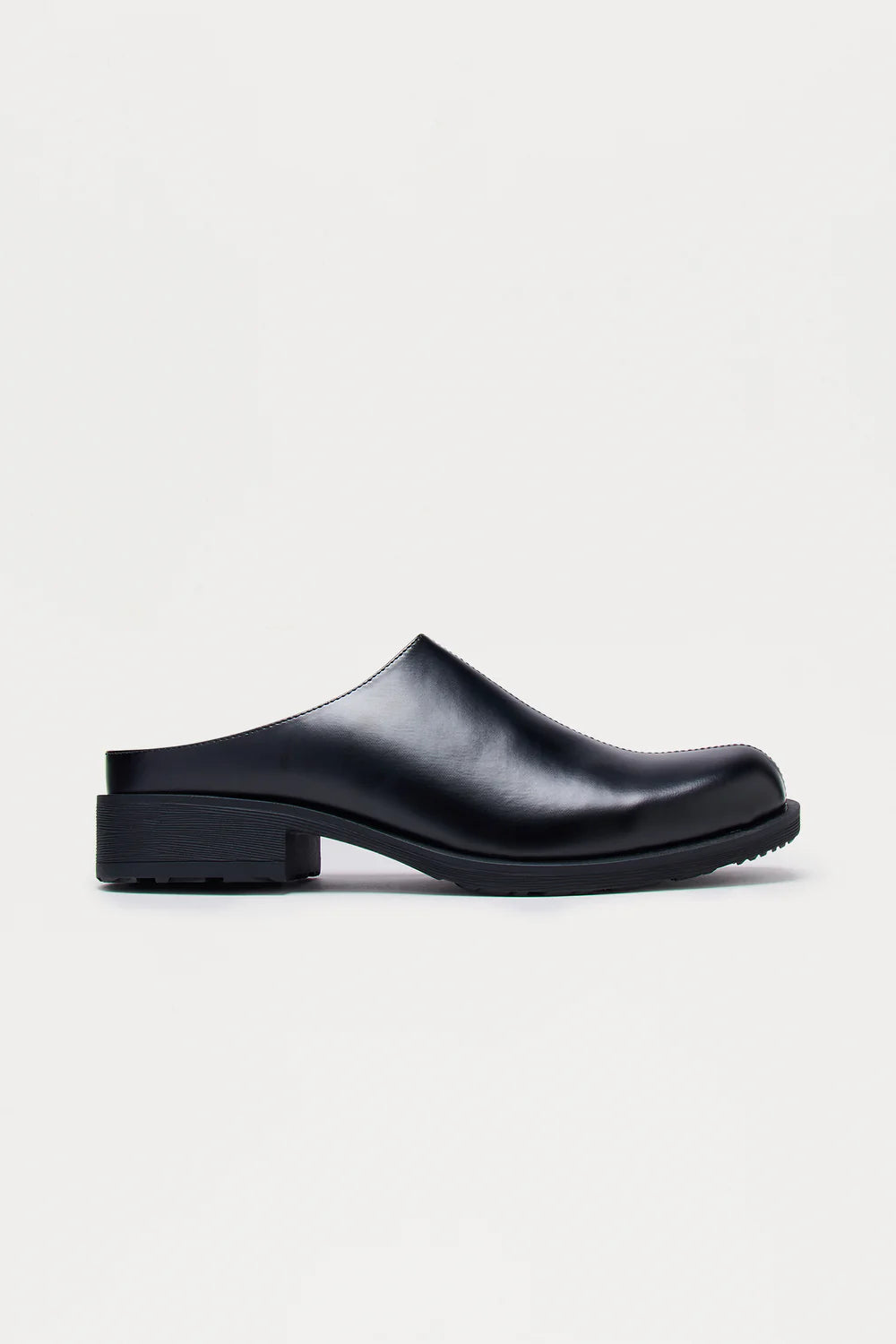 Fashion novaMEN-Square Toe Slip On Mule - Black