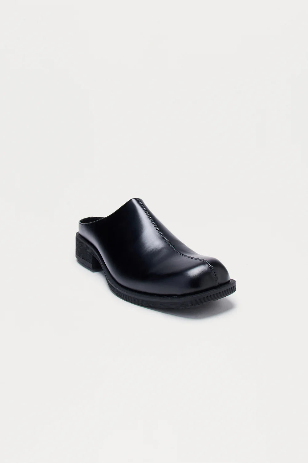 Fashion novaMEN-Square Toe Slip On Mule - Black