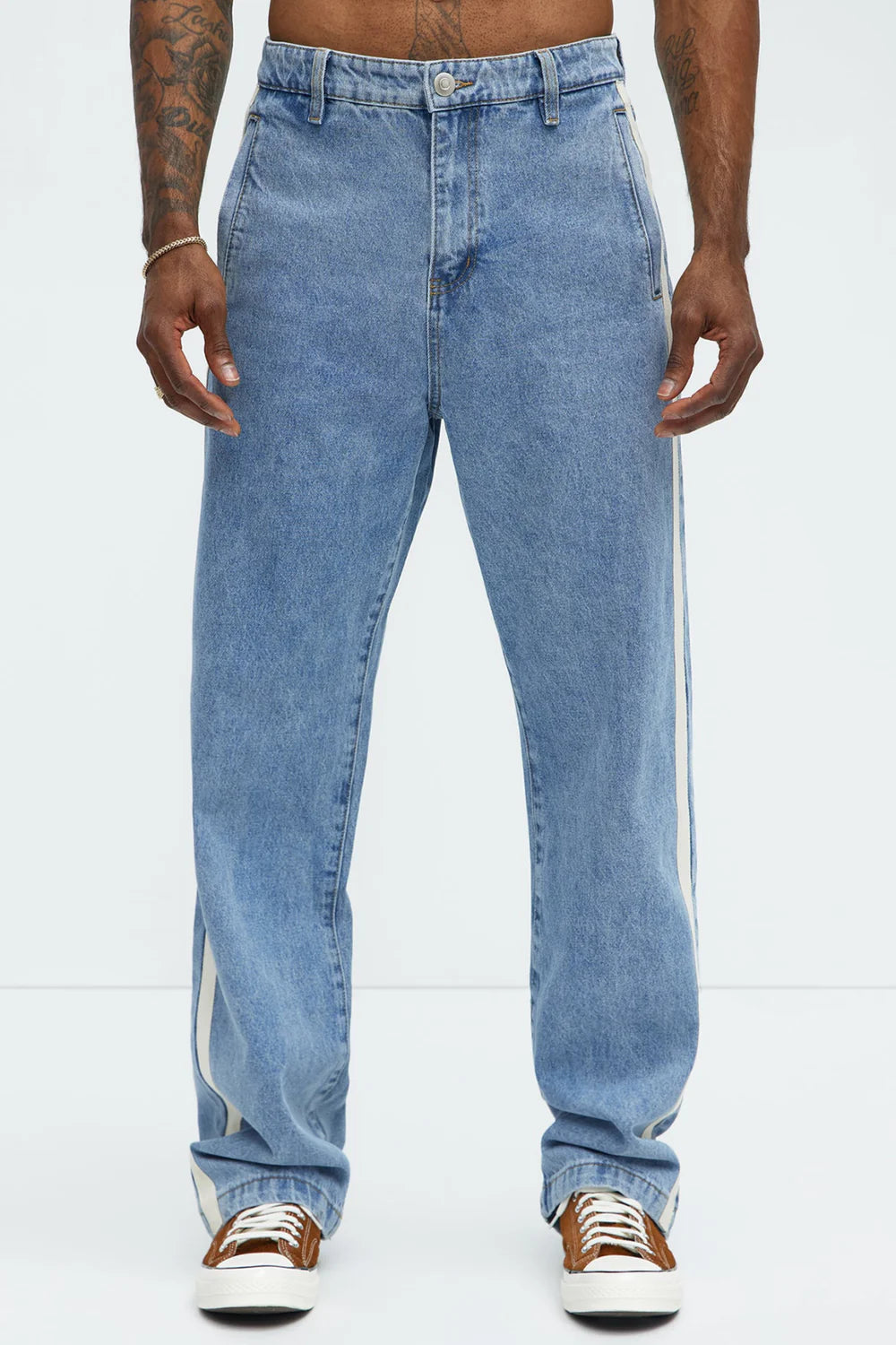 Fashion novaMEN-Clean Straight Jeans - Light Wash