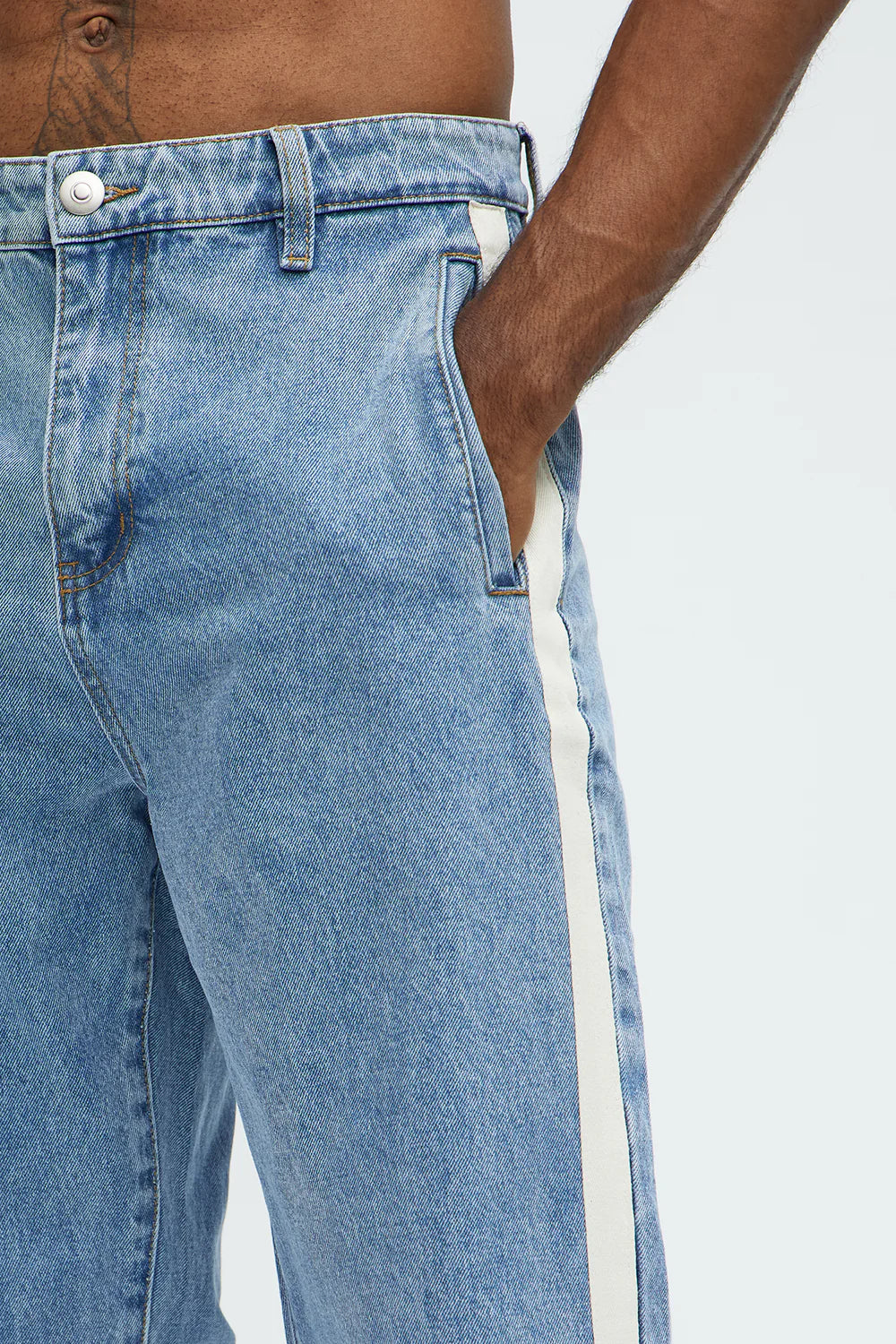 Fashion novaMEN-Clean Straight Jeans - Light Wash