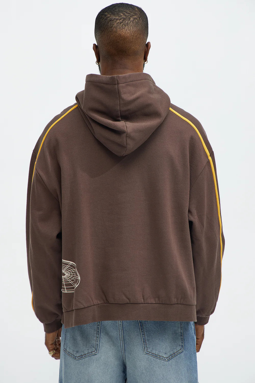 Fashion novaMEN-The Strong Survive Hoodie - Brown