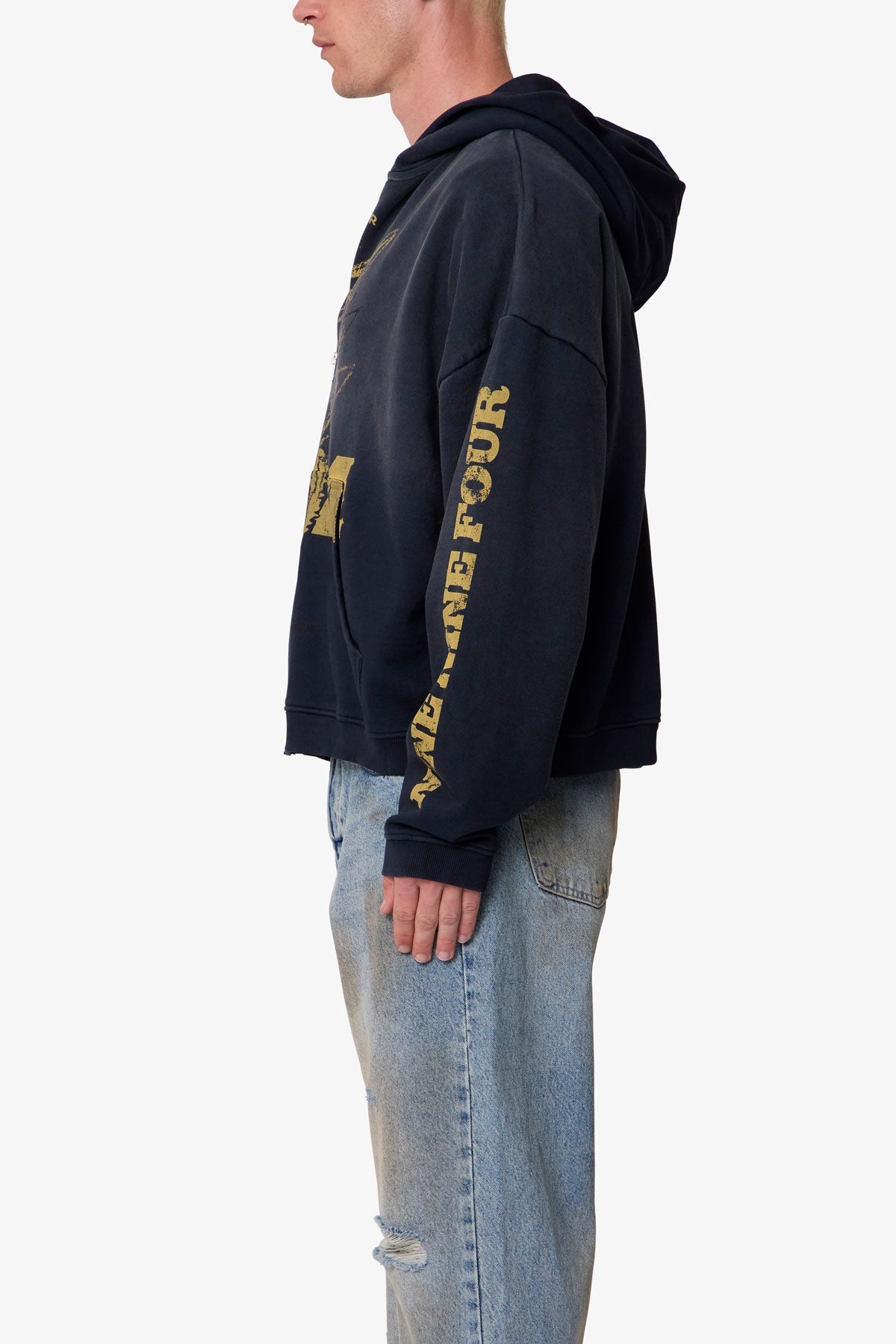MNML-QUIET ZIP UP HOODIE