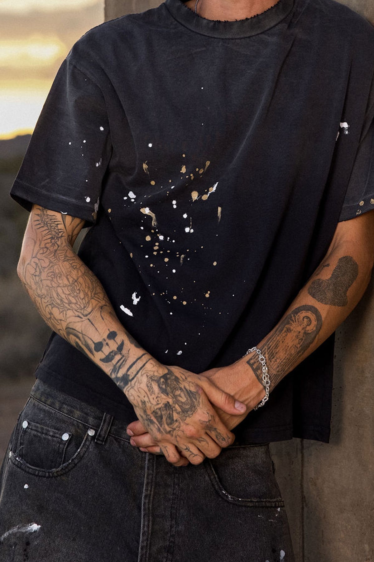 MNML-SUN BEAT PAINTER TEE SHIRT