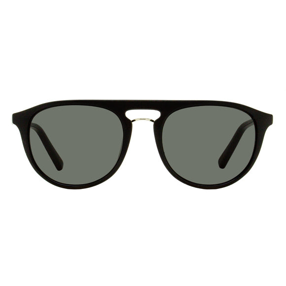 Ferragamo Rounded Pilot Sunglasses SF1090S 001 Black 54mm