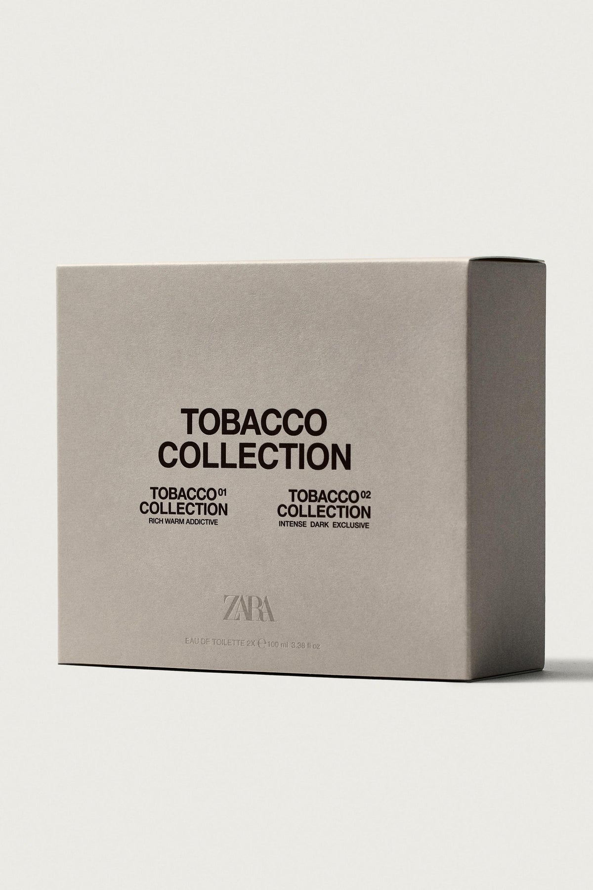 ZARA TOBACCO 01 + TOBACCO 02 EDT 2X100ML (3.4 FL. OZ)