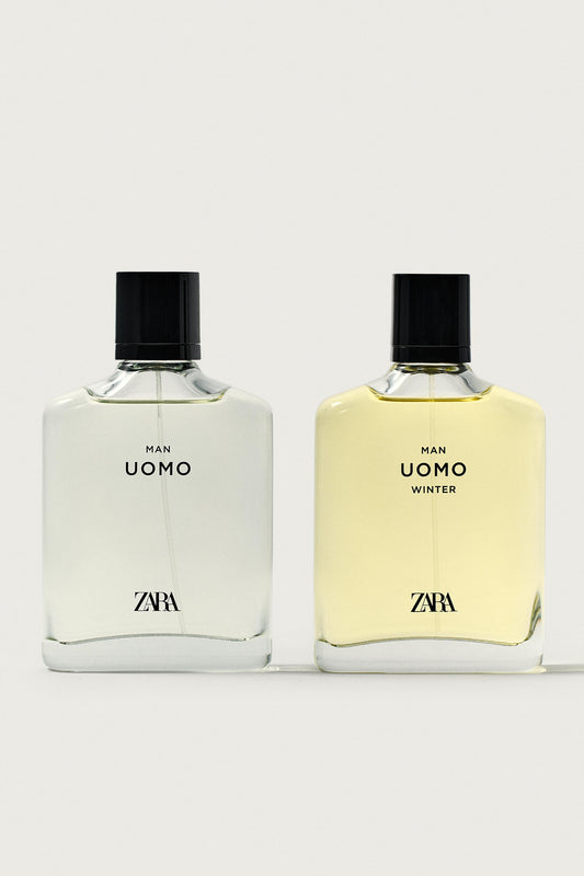 ZARA MAN UOMO EDT + MAN UOMO WINTER EDP 2 X 100 ML
