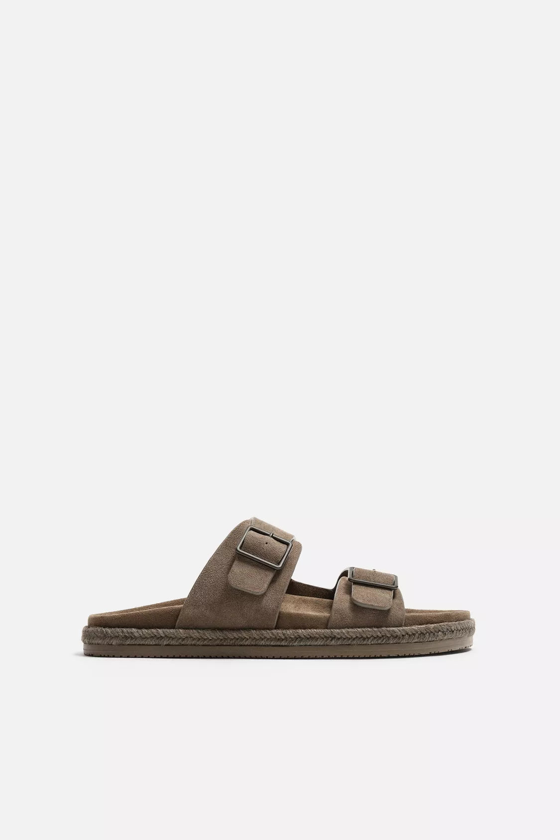 ZARA-double strap leather sandal